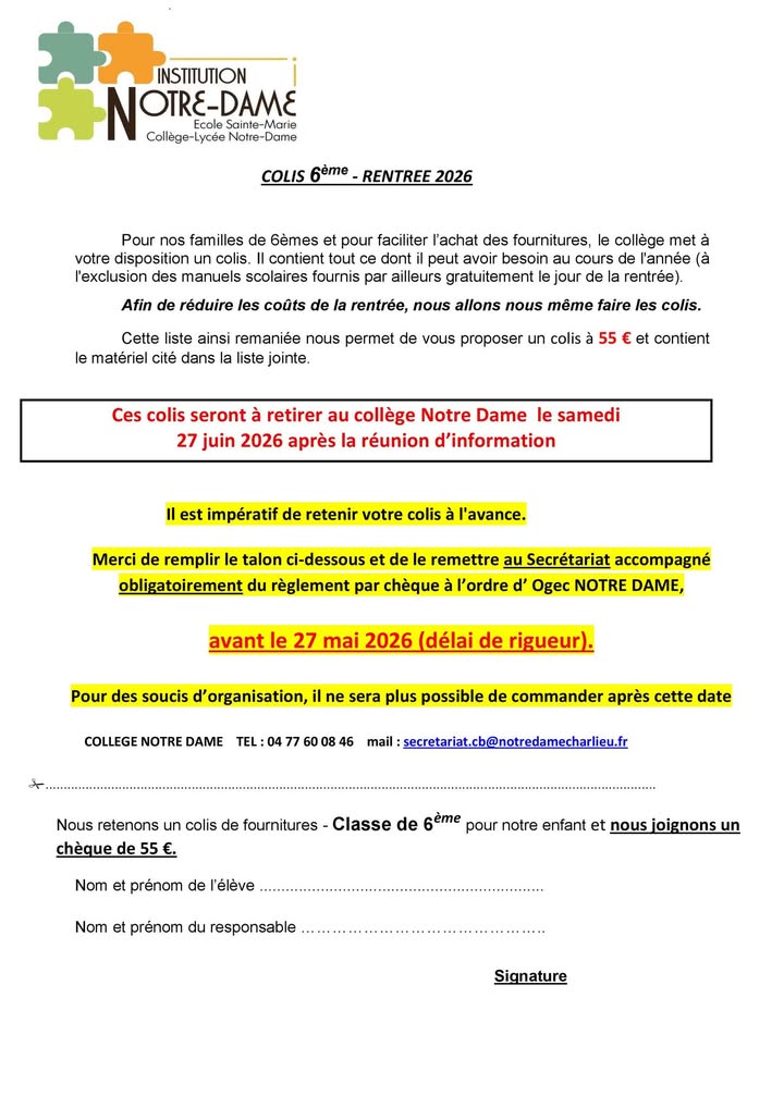 Institution Notre-Dame Charlieu Collège-Lycée